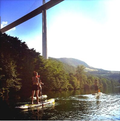 Evolution2 - paddle sous Viaduc de Millau