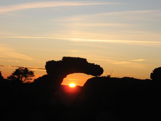 Couché de soleil au Rajol