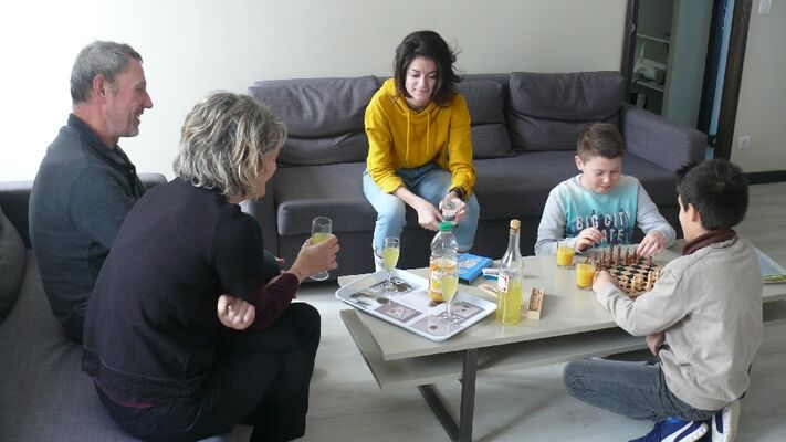 En famille...