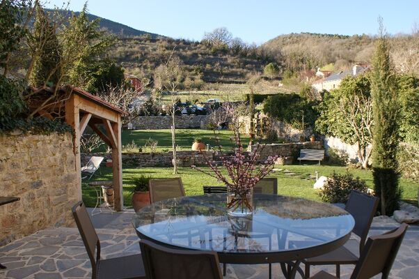 La terrasse du petit déjeuner
