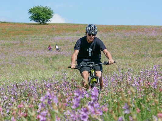 Randonnée en VTT électrique sur le Larzac