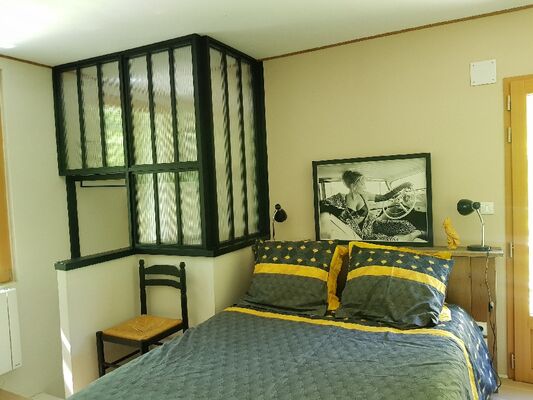 Le Mas Albizia - Chambre parentale avec verrière