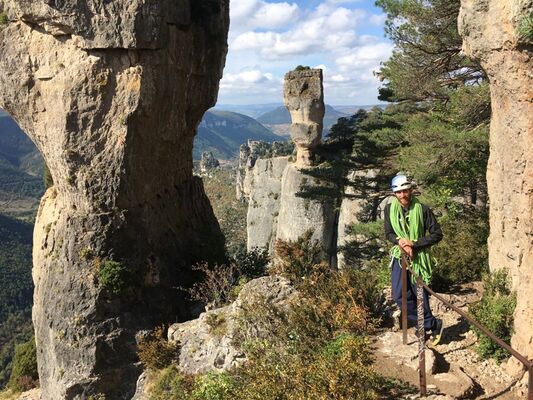 Escalade gorge de la Jonte