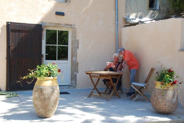 La Vieille Vigne: sur la terrasse