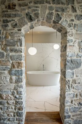 La salle de bain de la chambre Malachite