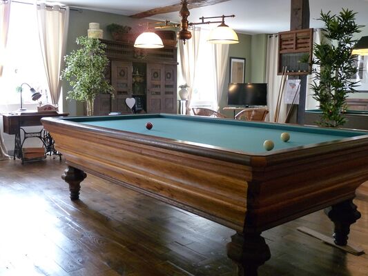 Bienvenue au Moulin de la Béraudaie salle de billard - Bohal - Morbihan - Bretagne