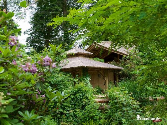 Cabane Bambou-2 Camping d'Aleth St-Malo de Beignon Brocéliande