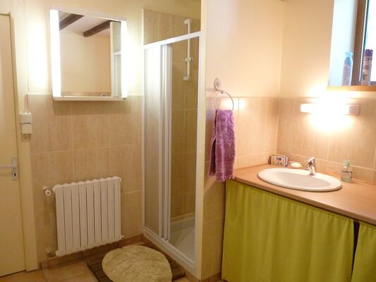 Chambres d'hôtes Métairie de la Béraudaie chambre Bodou salle d'eau - Bohal - Morbihan - Bretagne
