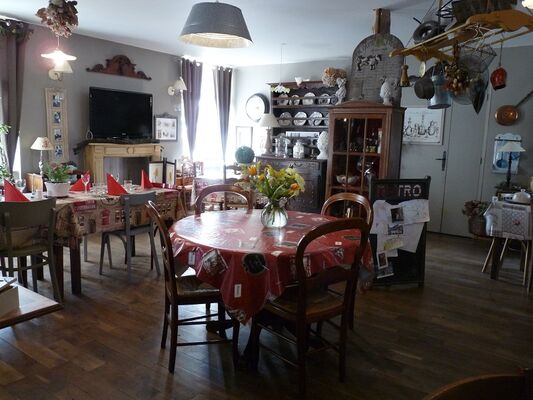 Chambres de charme le Moulin de la Béraudaie salle des repas - Bohal - Morbihan - Bretagne