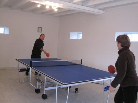 la table de ping-pong
