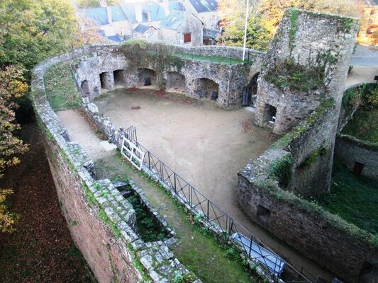 Barbacane vue d'en haut