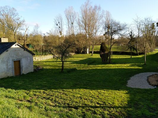 jardin avec local fermé