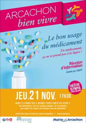 Affiche-conference Bon usage du médicament