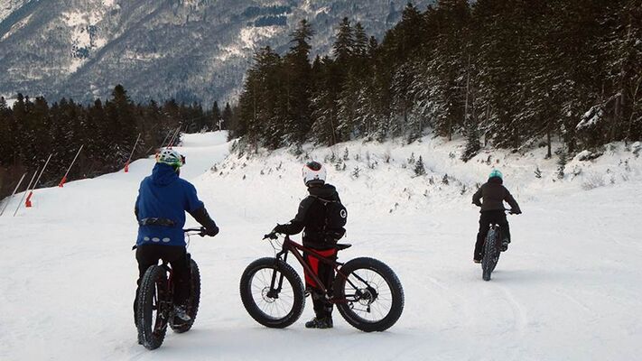 Fat bike à Ax 3 Domaines Bureau des Guides