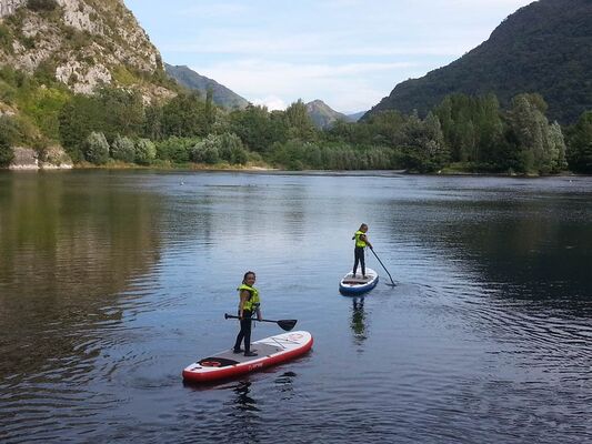 sup enfants waterploof ariège lac de sinsat