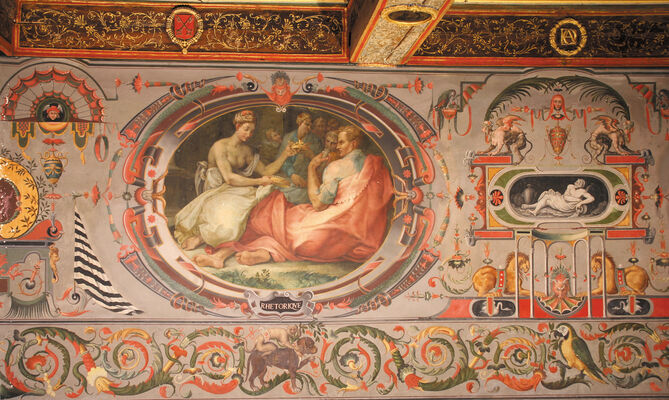 détail, chambre des Arts, Château d'Ancy le Franc