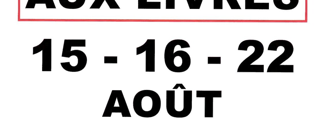 Affiche foire aux livres
