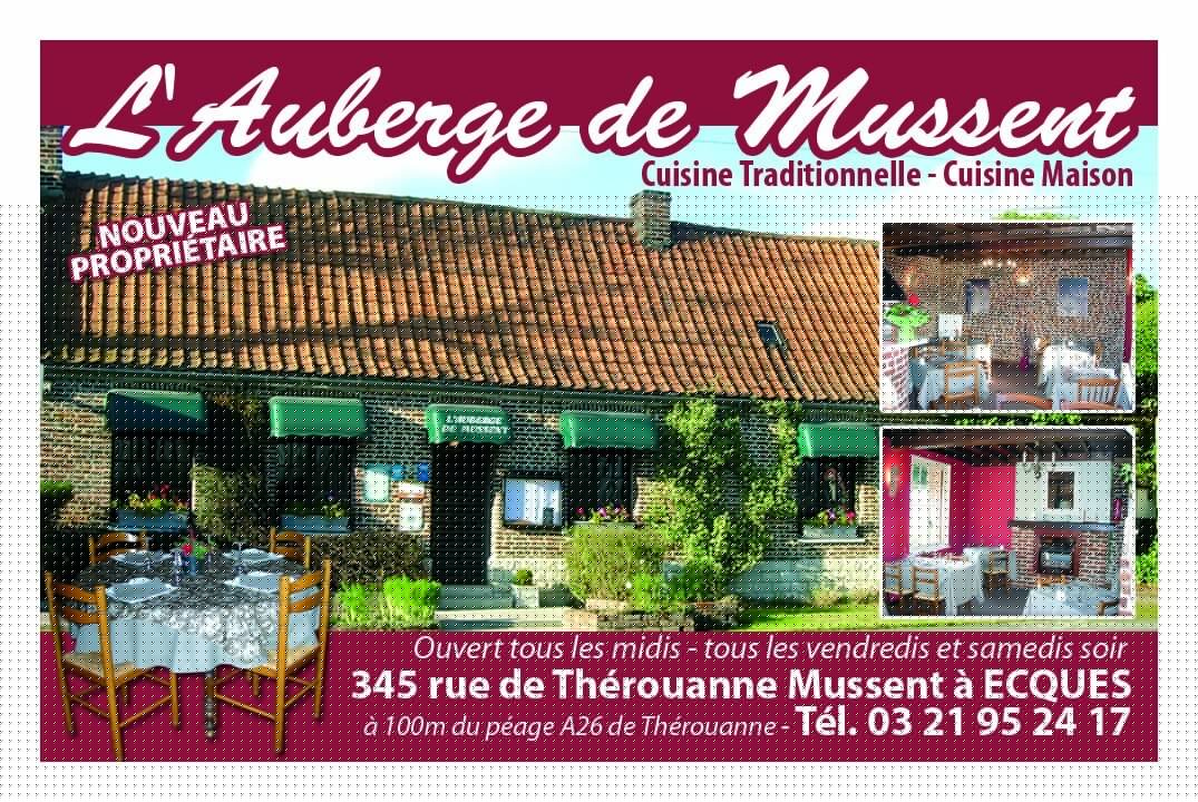 Auberge de Mussent Restaurant ECQUES © Tourisme en Pays de Saint-Omer