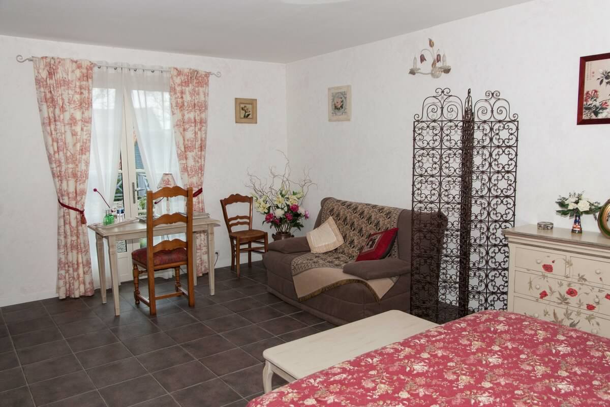 Chambres d'hôtes Les Dornes_la chambre Framboise