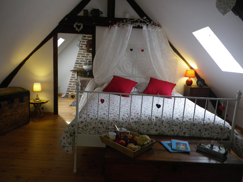 La Fermette de Marie Grouette, chambre romantique