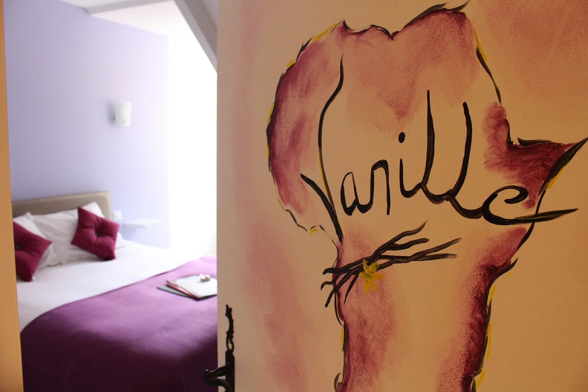 Auberge de l'arc-en-ciel_chambre Vanille