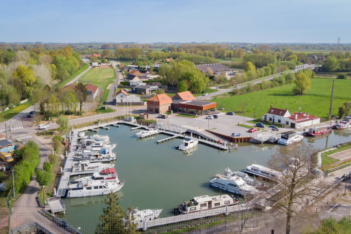 Drone - Port Fluvial d'Aire-sur-la-Lys