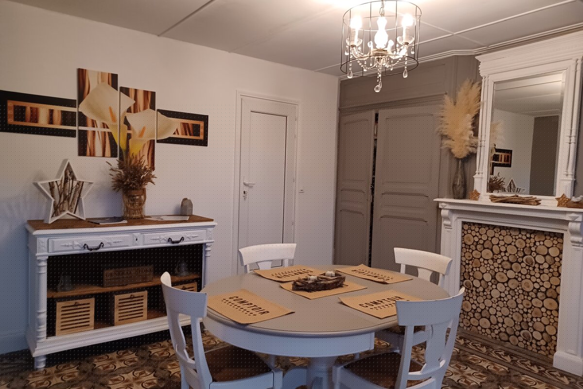 Gîte Cottage, salle à manger