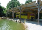 camping du Bas Maine à la Croixille : bus aménagé
