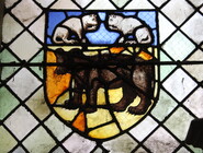 Blason de Chaource en vitrail - CP Bérangère Beaurin