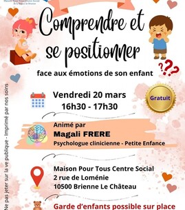 Comprendre et se positionner face aux émotions de son enfant - 1