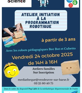 Atelier initiation à la programmation robotique - 1