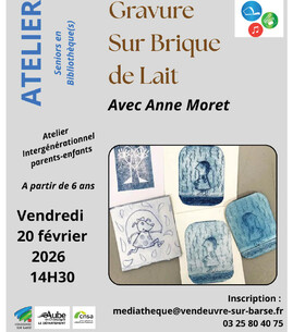 Atelier gravure sur brique de lait - 1