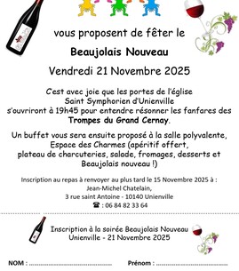 Soirée Beaujolais Nouveau à Unienville - 1