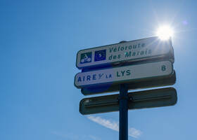 Véloroute des Marais - Vers Aire-sur-la-Lys © Tourisme en Pays de Saint-Omer