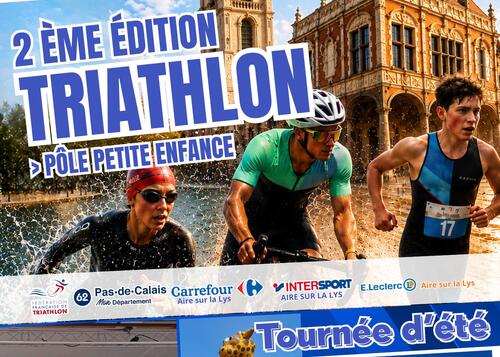 Affiche 2ème triathlon Aire-sur-la-Lys © Droits Réservés