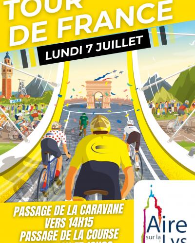Affiche TOUR-DE-FRANCE 2025 © Droits Réservés - Ville d'Aire-sur-la-Lys