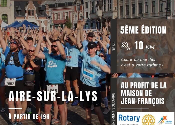 Affiche Urban Trail Aire 2025 © DR Rotary Club d'Aire-sur-la-Lys