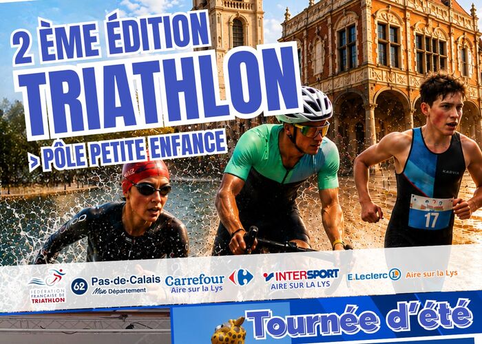 Affiche 2ème triathlon Aire-sur-la-Lys © Droits Réservés