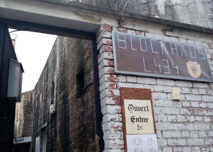 Blockhaus de la rue des Madeleines - façade d'entrée © Devoir de mémoire