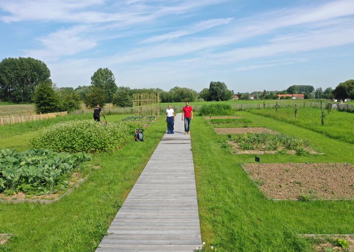 Jardin du Potager Conservatoire Couple © Tourisme en Pays de Saint-Omer