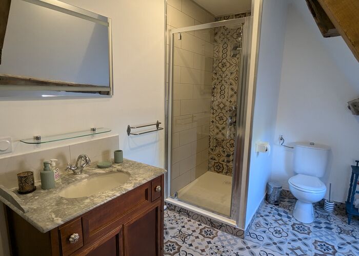 Salle de bain - Gite Gaspard - Domaine du Grand Saint-Bernard by ISNOR © Ô Marais by ISNOR