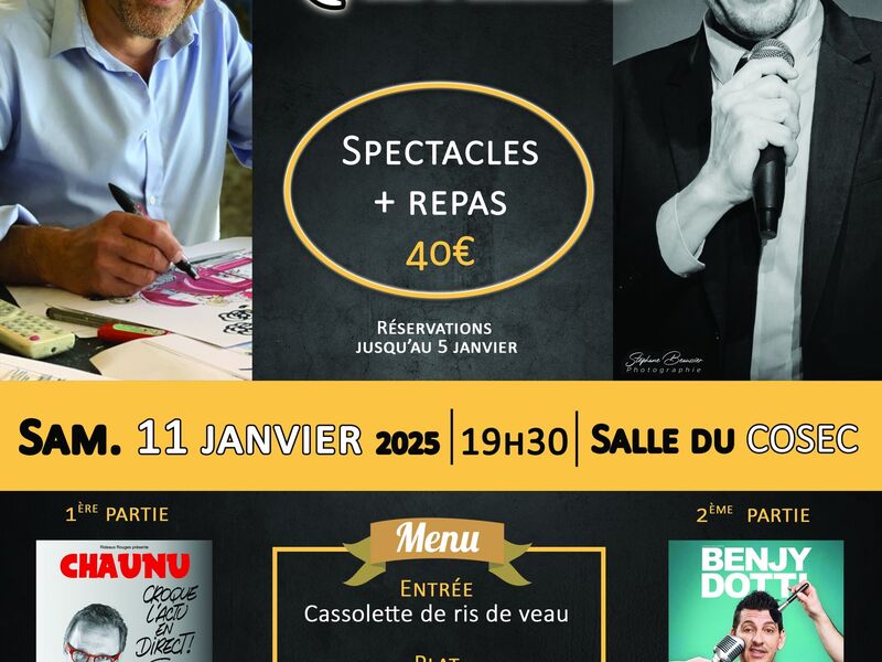 11 janvier : Soirée Cabaret salle du COSEC à Arques