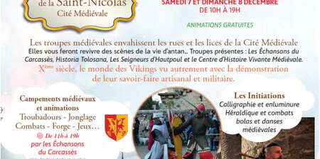 FÊTE DE LA SAINT-NICOLAS - CITÉ MÉDIÉVALE FÊTE DE LA SAINT-NICOLAS - CITÉ MÉDIÉVALE