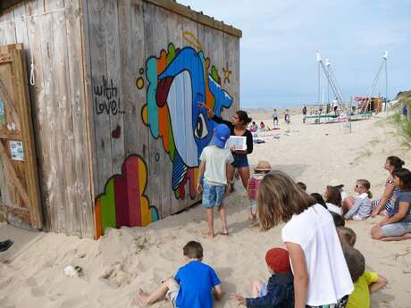 Download Plage art mural en bois HD