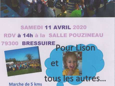 Une marche pour Lison - Reportée Une marche pour Lison - Reportée