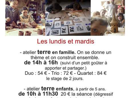 Atelier terre enfants Atelier terre enfants