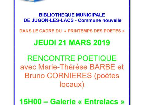 Rencontre poetique Rencontre poetique