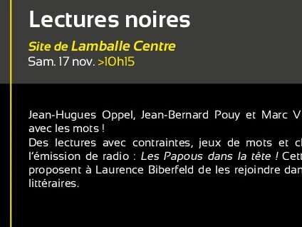 Lectures noires Lectures noires