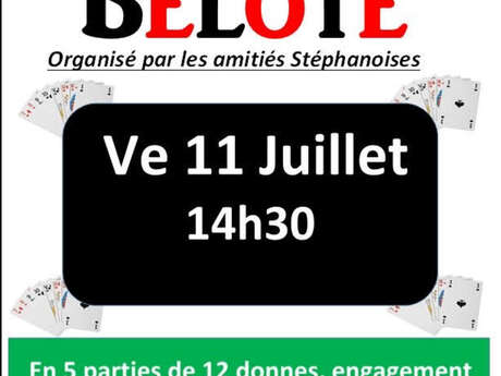 Tournoi de belote Tournoi de belote