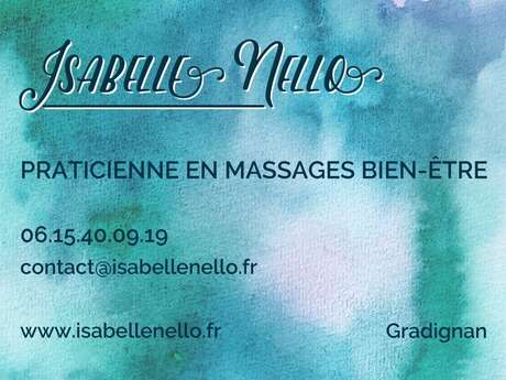 Isabelle NELLO Massages Bien-être Isabelle NELLO Massages Bien-être